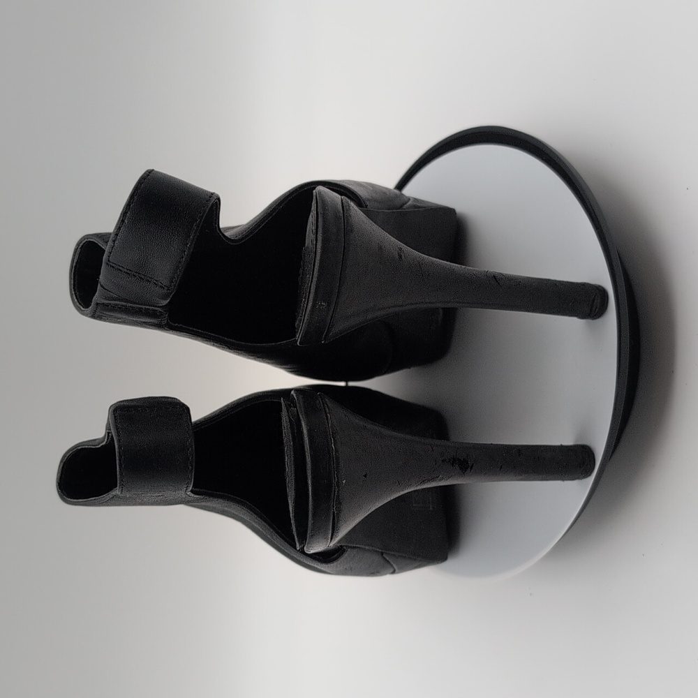 BCBGENERATION| Black Leather High Heel Ankle Boots - Picture 5 of 16